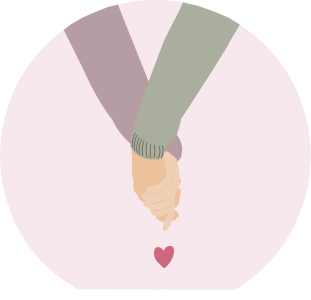 Handen vasthouden roze hart